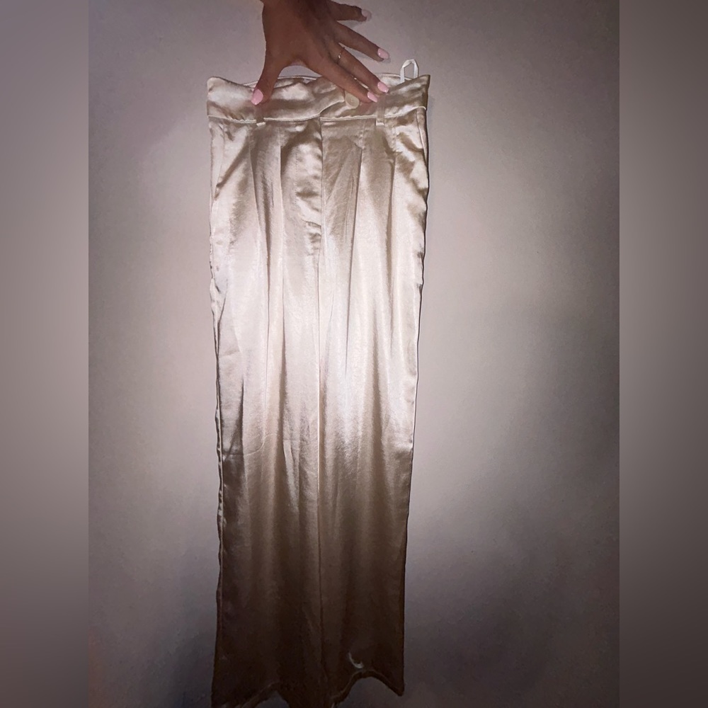 Princess Polly Champagne pants size 2